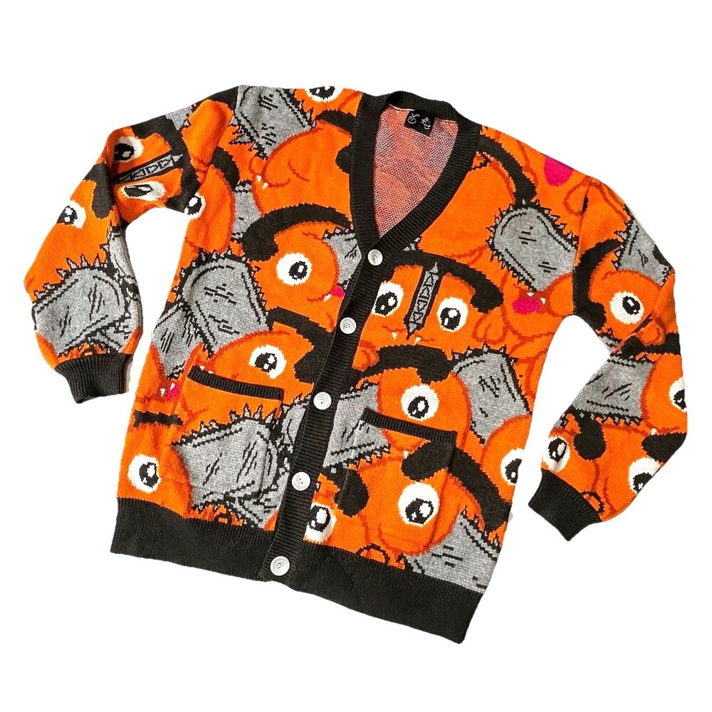 Chainsaw Man Pochita Cardigan Designer Sweater Plvntfvce x Steady Hands XL /XXL